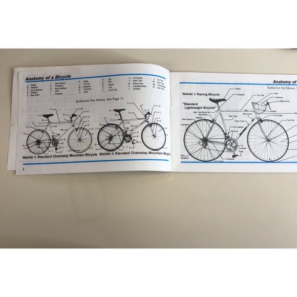 1991 Nishiki Standard Chainstay Mountain Bike Owners Manual Ephemera Movie Prop - Picture 4 of 10